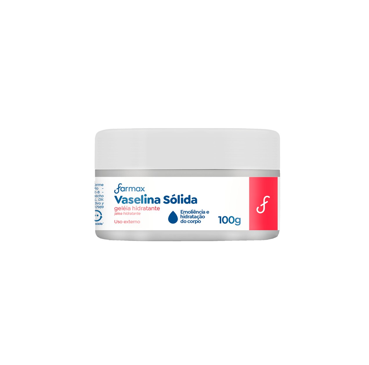 Geleia Hidratante de Vaselina Farmax 100g