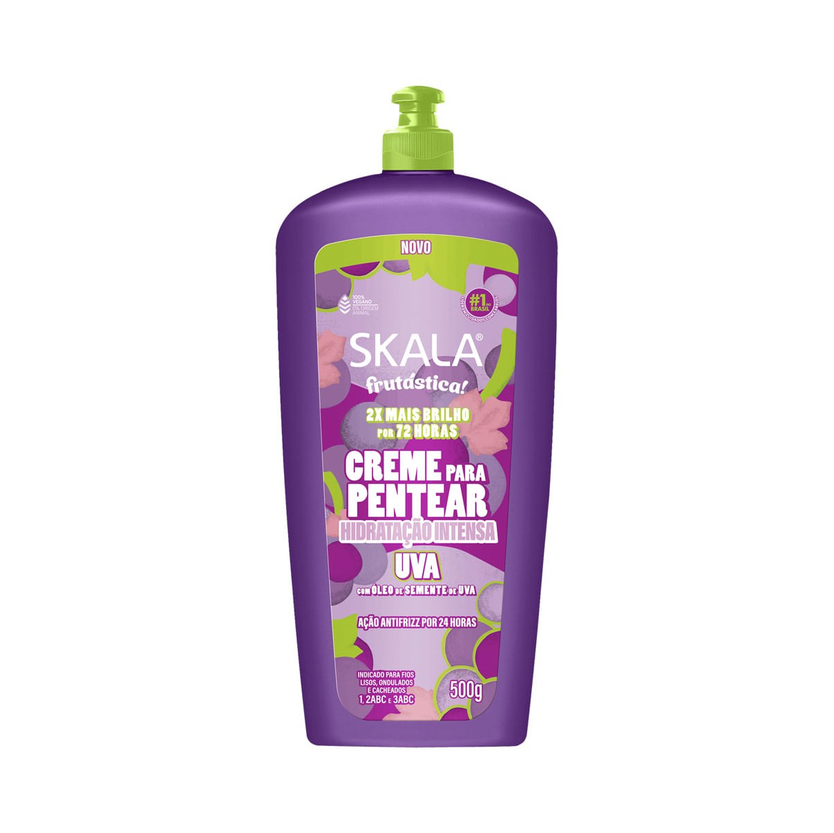 Creme Para Pentear Skala Frutástica! Hidratação Intensa Uva 500g