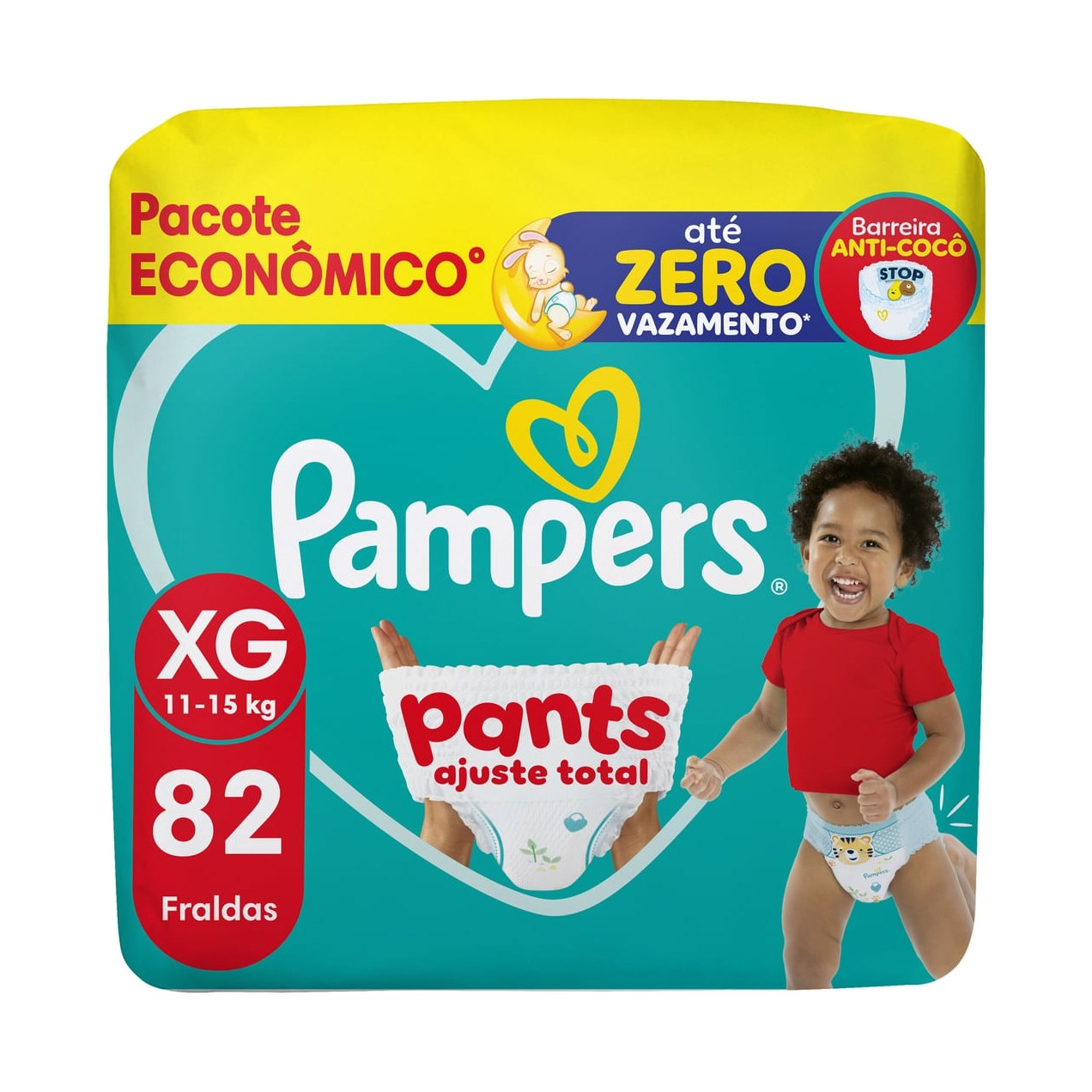 Fralda Pampers Pants Ajuste Total Xg 82 Unidades