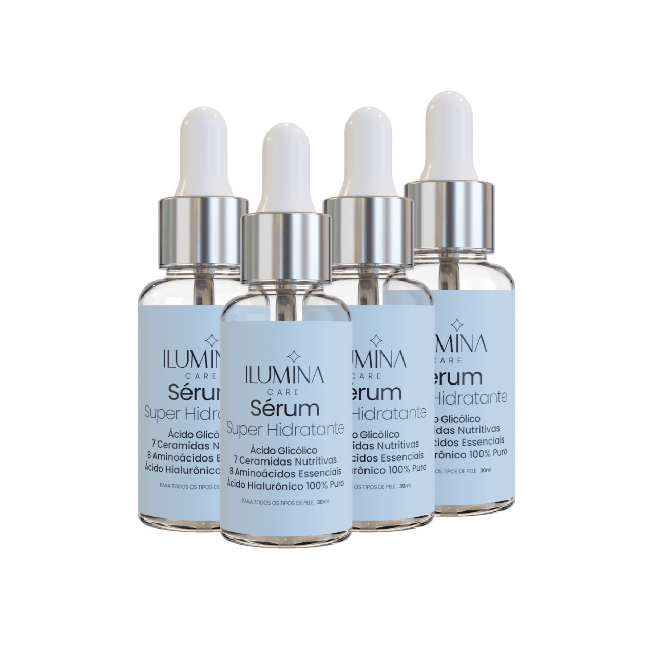 Kit 4 Sérum Hidratante Com Ceramidas