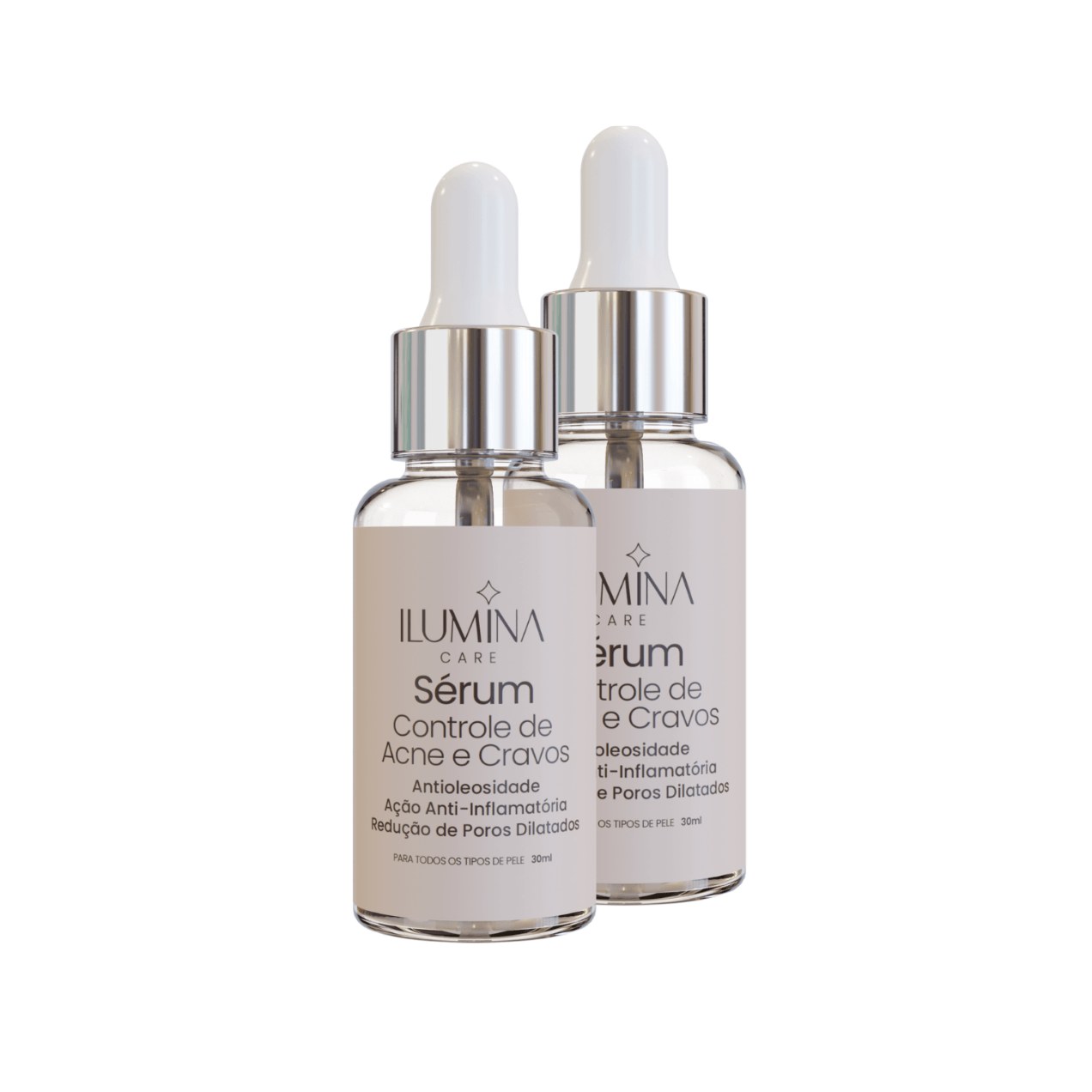 Kit 2 Sérum Antiacne Pele Oleosa