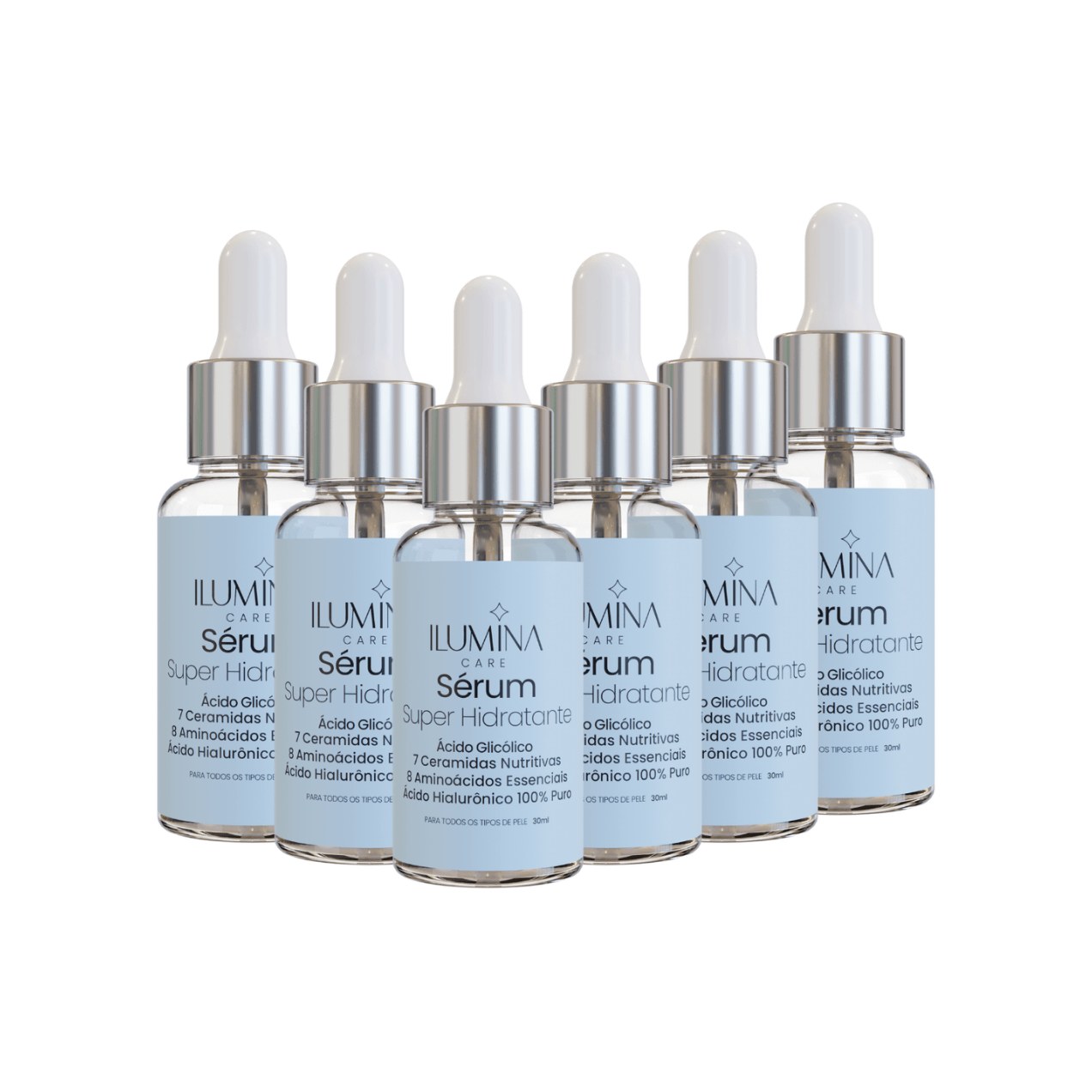 Kit 6 Sérum Hidratante Com Ceramidas