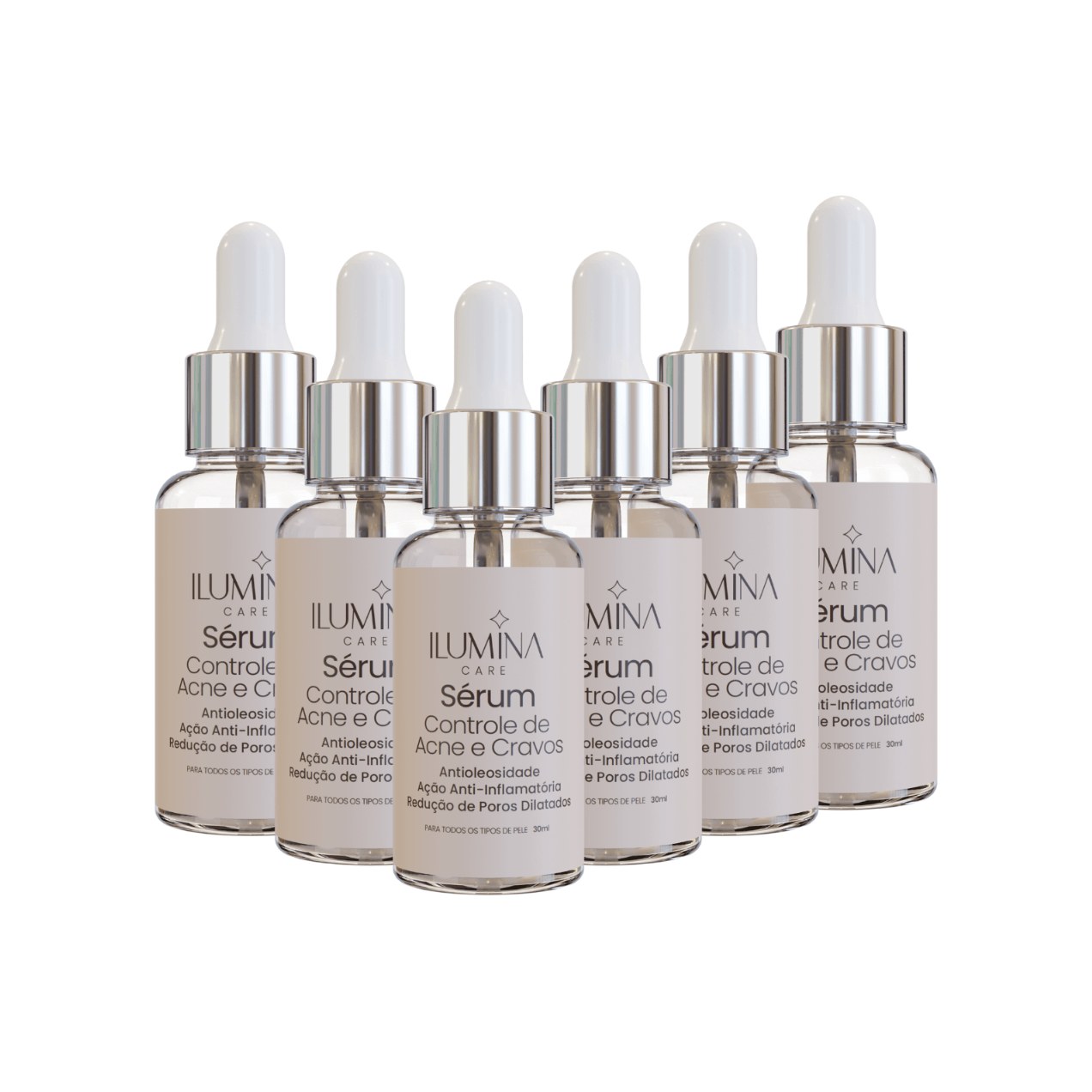 Kit 6 Sérum Antiacne Pele Oleosa