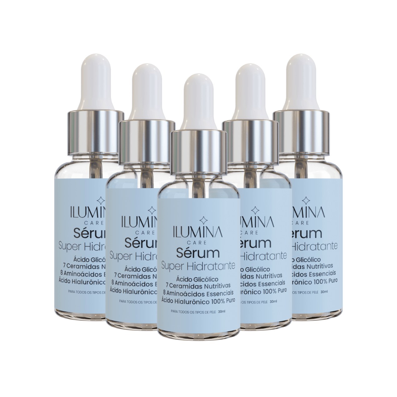 Kit 5 Sérum Hidratante Com Ceramidas