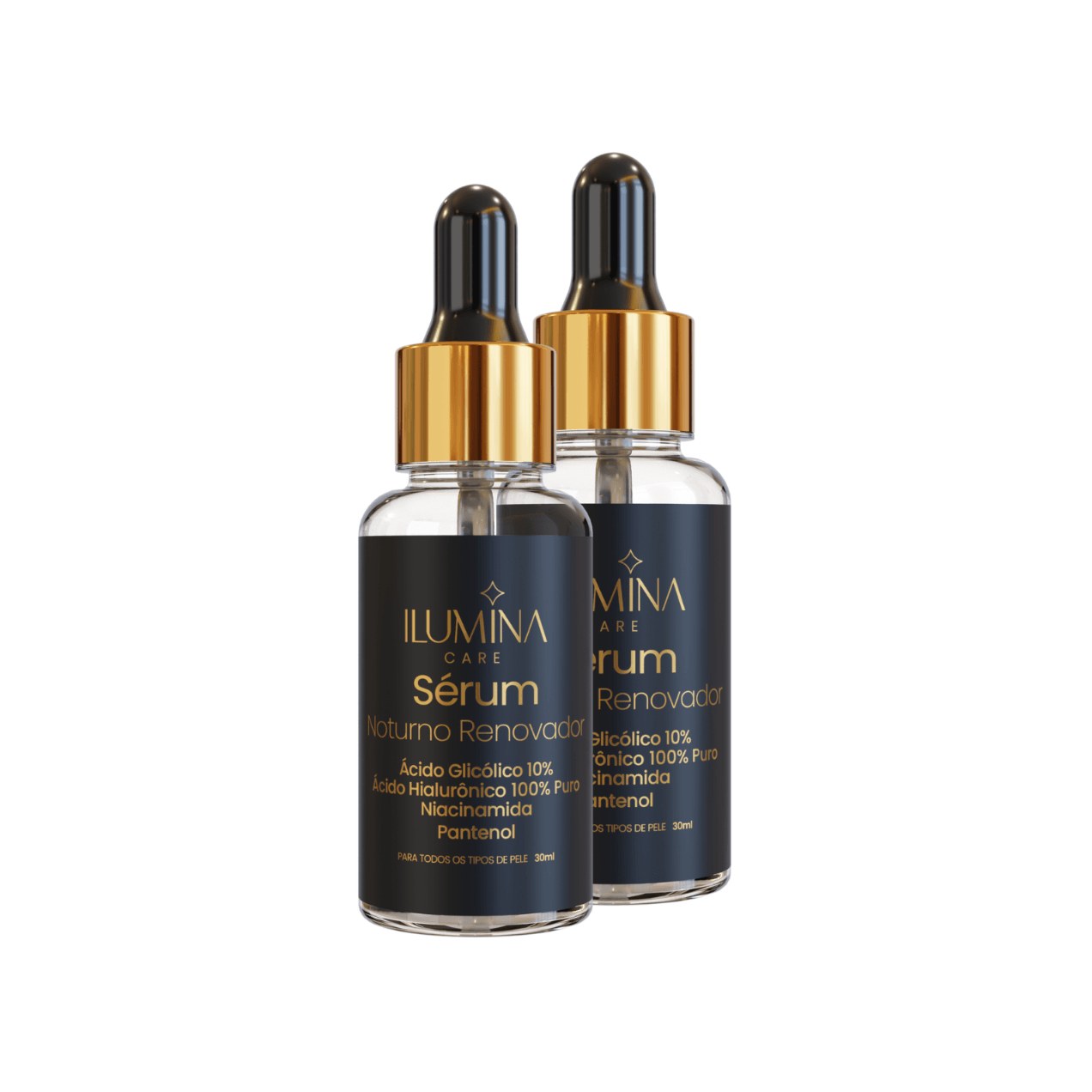 Kit 2 Sérum Noturno Ácido Glicólico