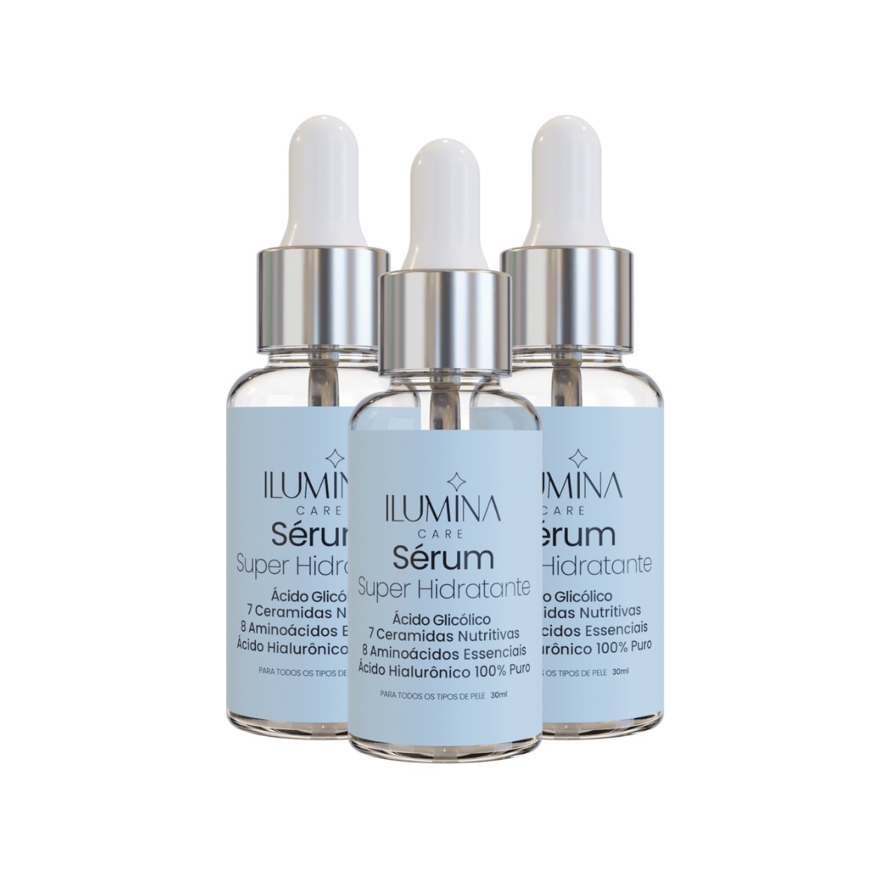 Kit 3 Sérum Hidratante Com Ceramidas