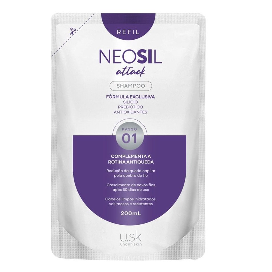 Shampoo Neosil Attack Refil 200ml