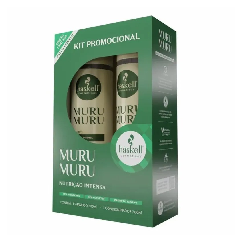 Kit Murumuru Para Cabelos Secos Shampoo 300ml + Condicionador 300ml