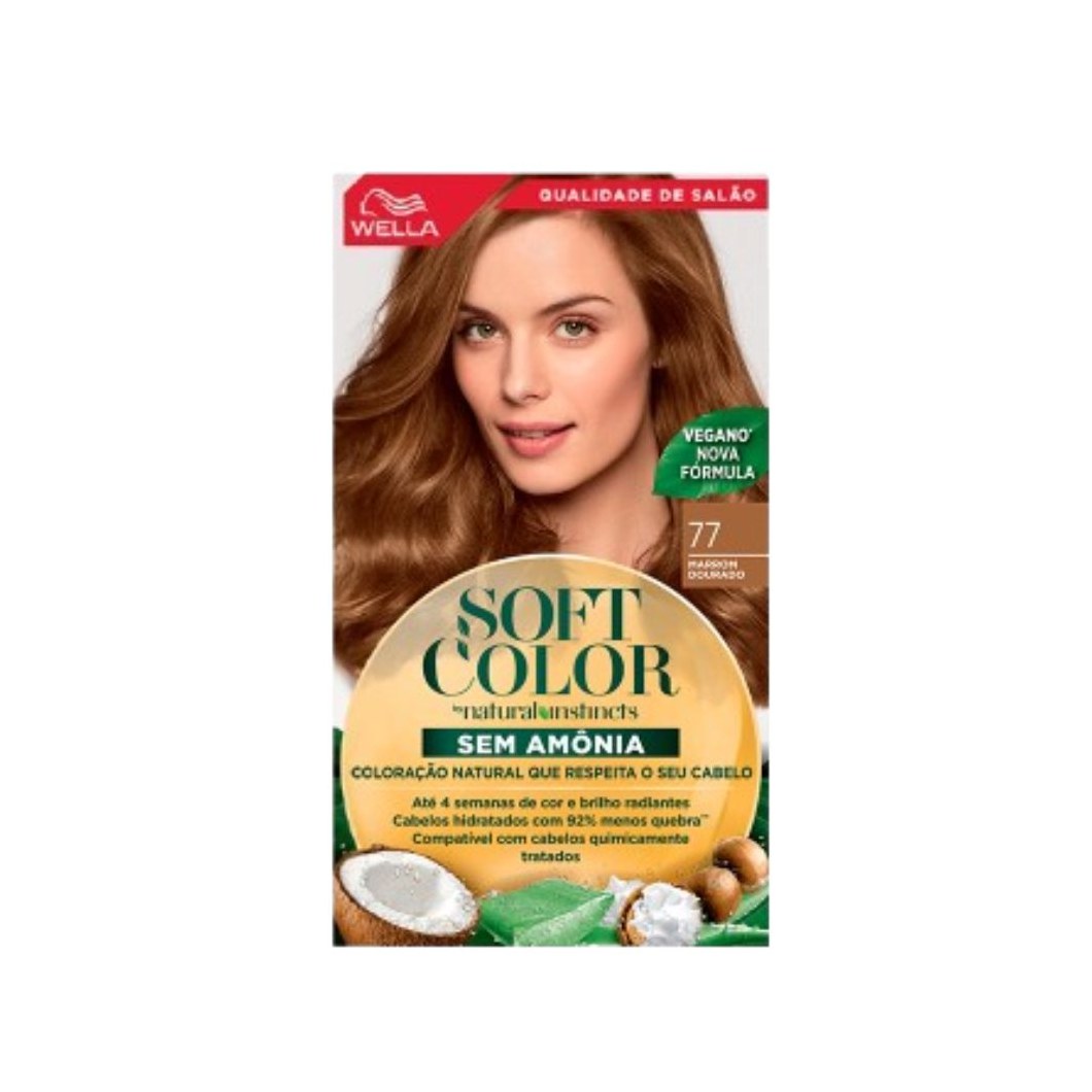 Tintura Soft color marrom Dourado 77
