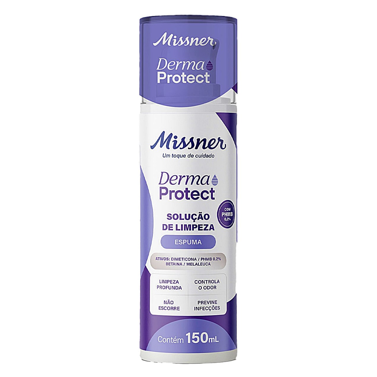 Derma Protect Solução de Limpeza Espuma com PHMB 150ml