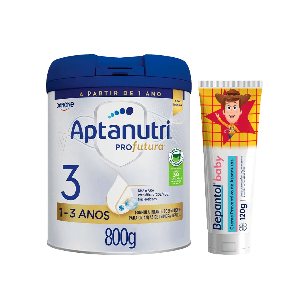 Kit Aptanutri & Bepantol Fórmula Infantil Profutura 3 DHA ARA 800g + Creme Para Assaduras Baby Disney Toy Story 120g