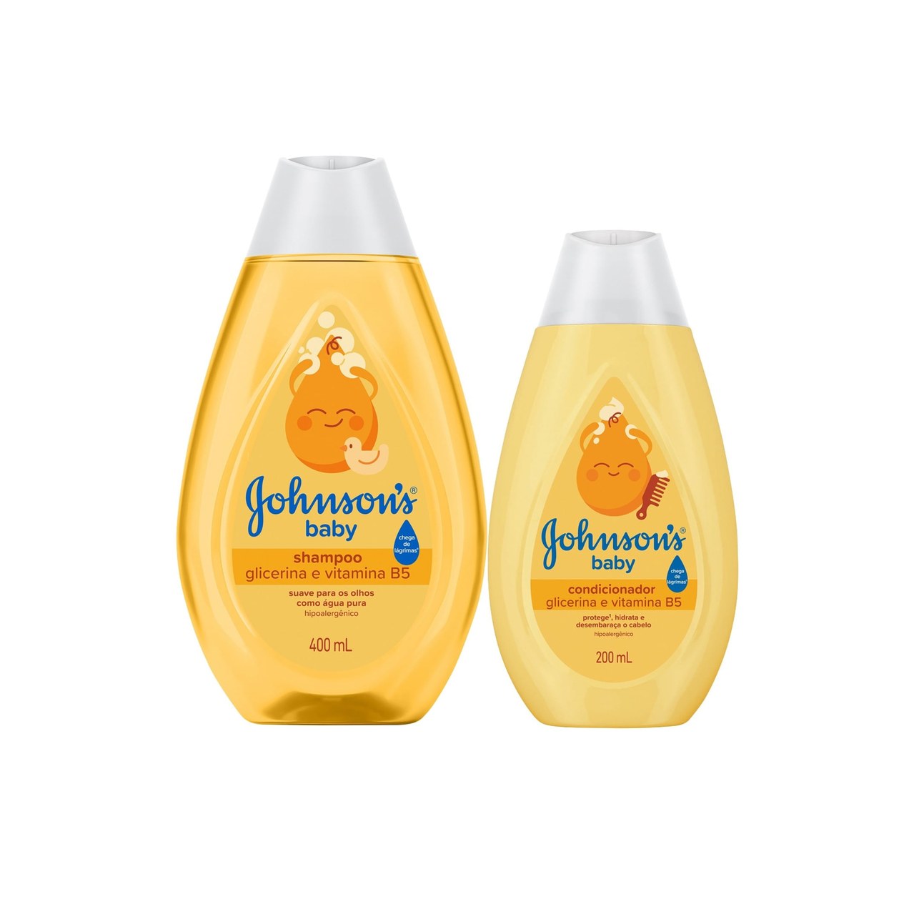 Kit Johnsons Baby Shampoo Glicerina E Vitamina B5 400ml + Condicionador Glicerina E Vitamina B5 200ml