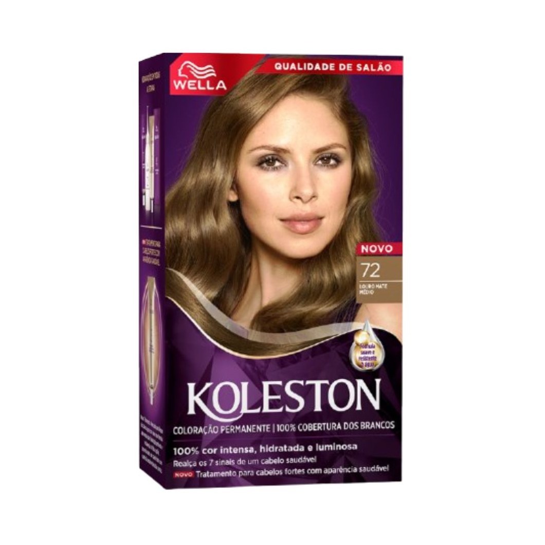 Tintura Koleston Louro Mate Médio 72