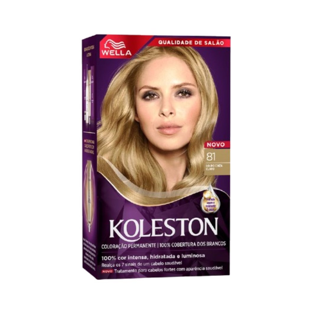 Tintura Koleston louro cinza claro 81
