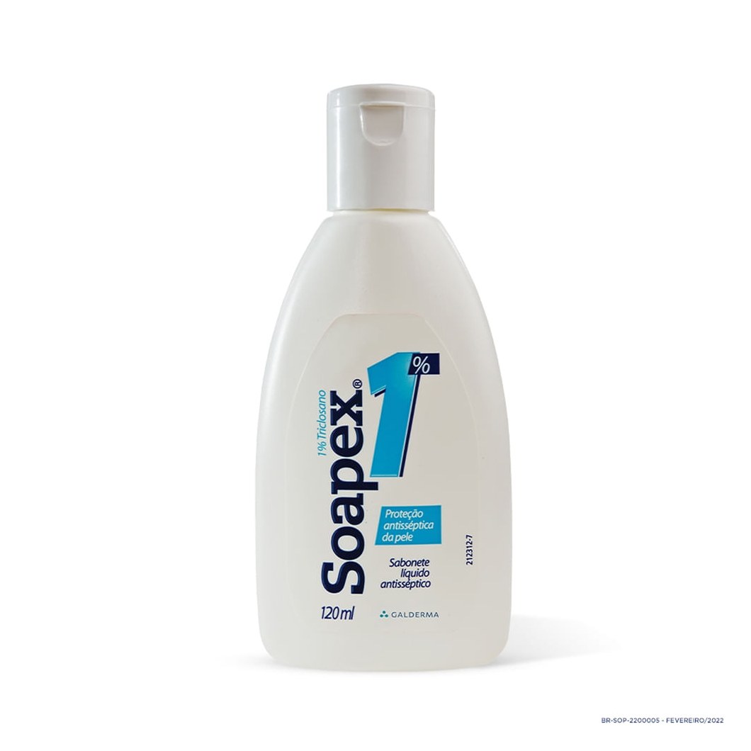 Sabonete Líquido Soapex Antisséptico 1% Triclosano 120ml