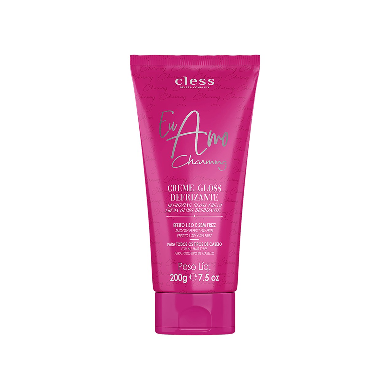 Creme Finalizador Charming Gross Eu Amo Defrizante e Proteção Térmica 200g