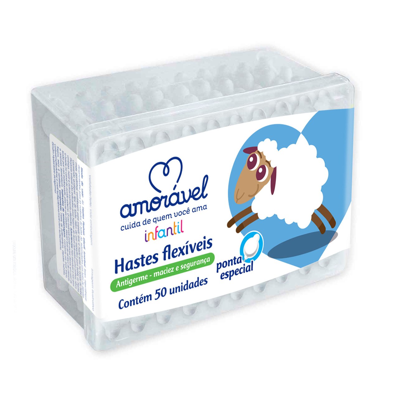 Hastes Flexíveis Amorável 50 Unidades