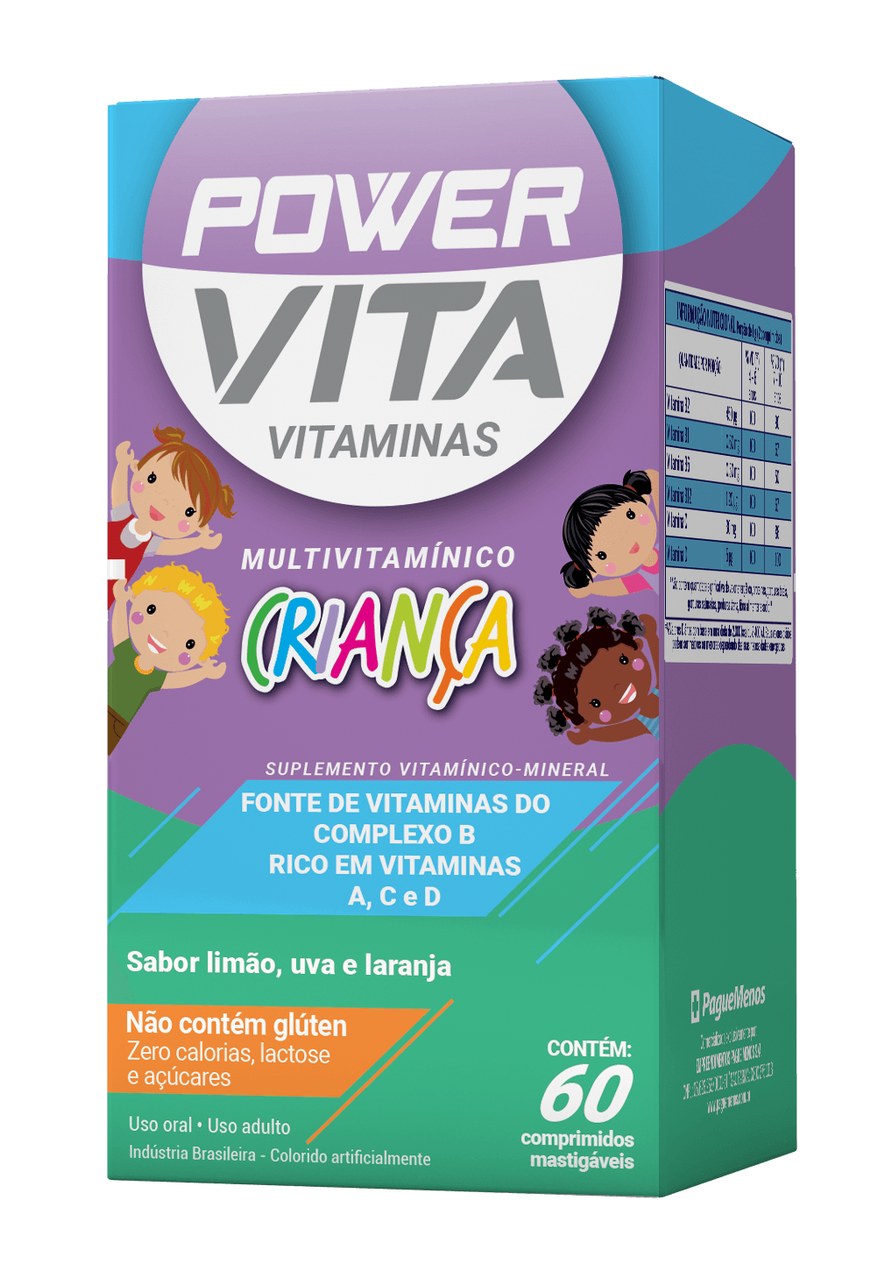 Vitamina Power Vita Kids 60 Drágeas