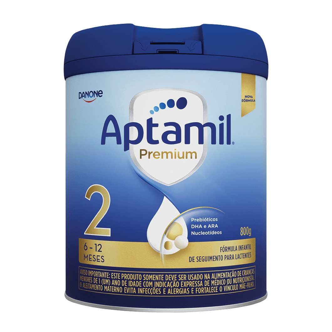 Fórmula Infantil Aptamil Premium 2 6 a 12 Meses 800g