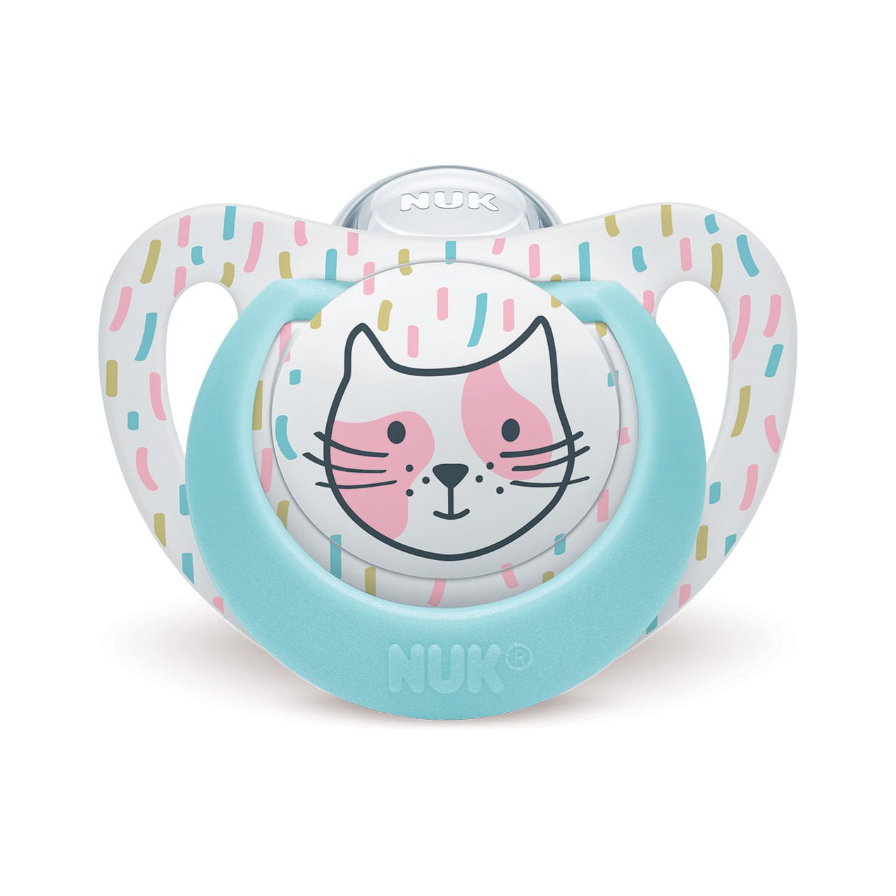 Chupeta NUK Genius Oral Fit +18 meses Soft Flex Silicone Rosa Tamanho 3 1 Unidade