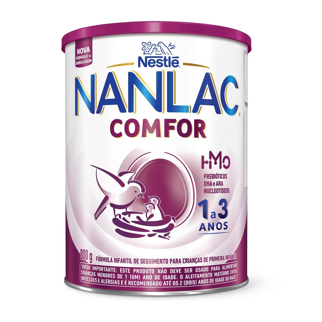 Fórmula Infantil Nanlac Comfor de 1 a 3 anos 800g