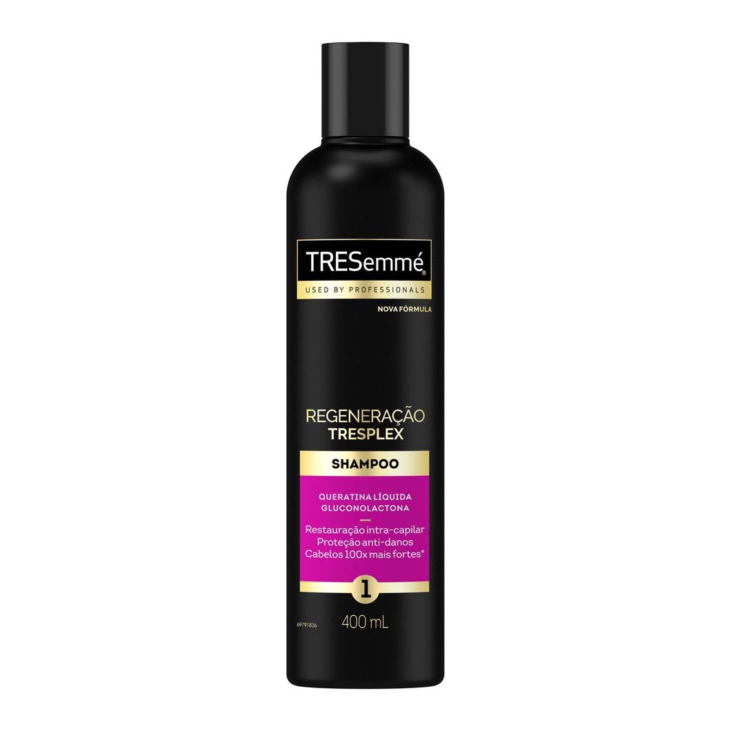 Shampoo TRESemmé TRESplex Regeneração Queratina e Gluconolactona 400ml