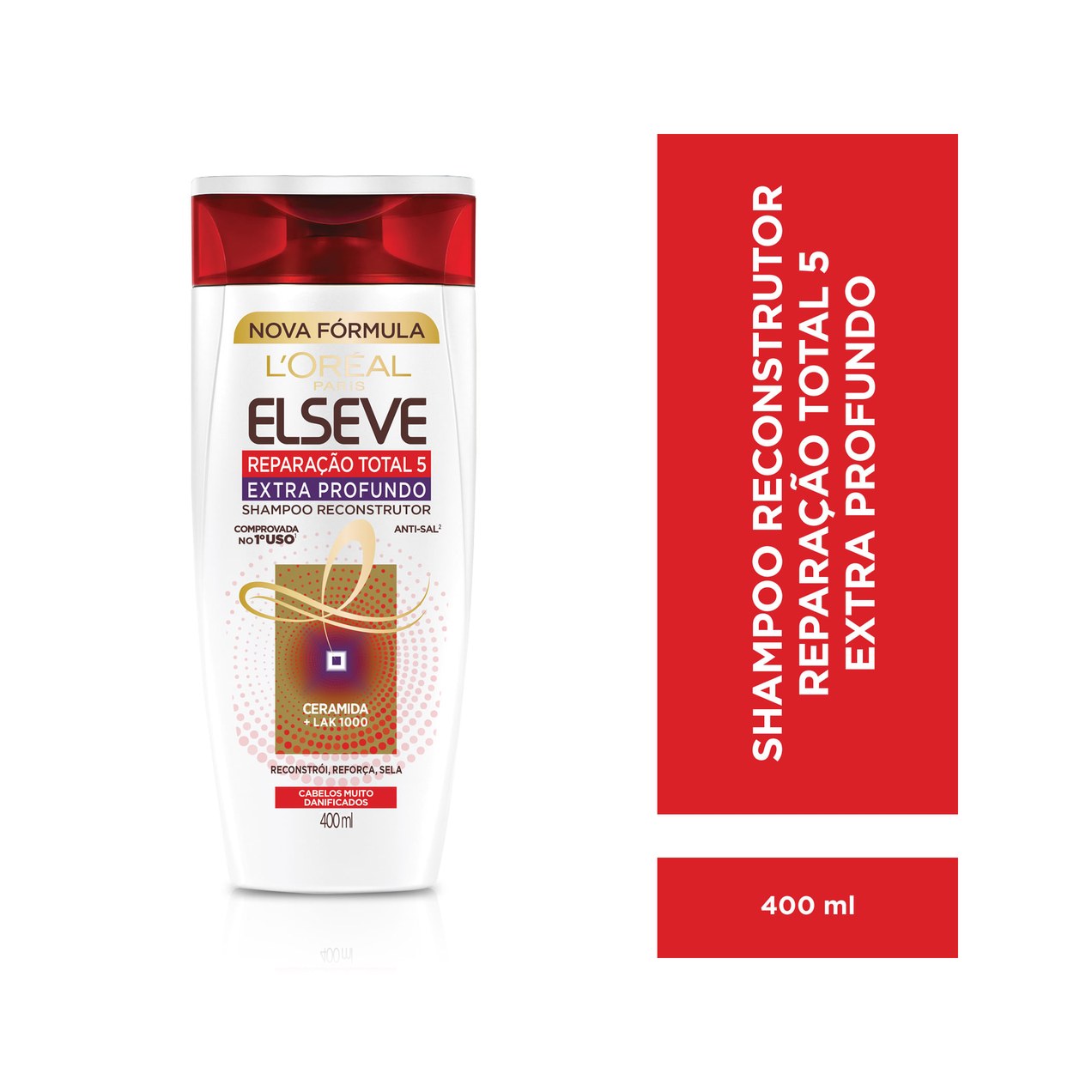 Shampoo Elseve Reparação Total 5 Extra Profundo Reconstrutor 400ml