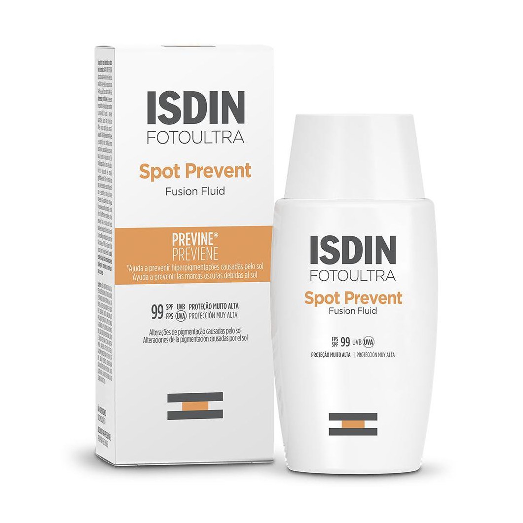 Protetor Solar Facial ISDIN Spot Prevent FPS99 Fusion Fluid 50ml