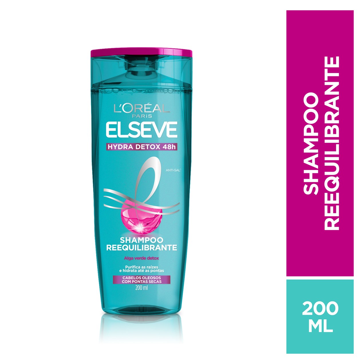 Shampoo Elseve Hydra Detox 48h Requilibrante 200ml