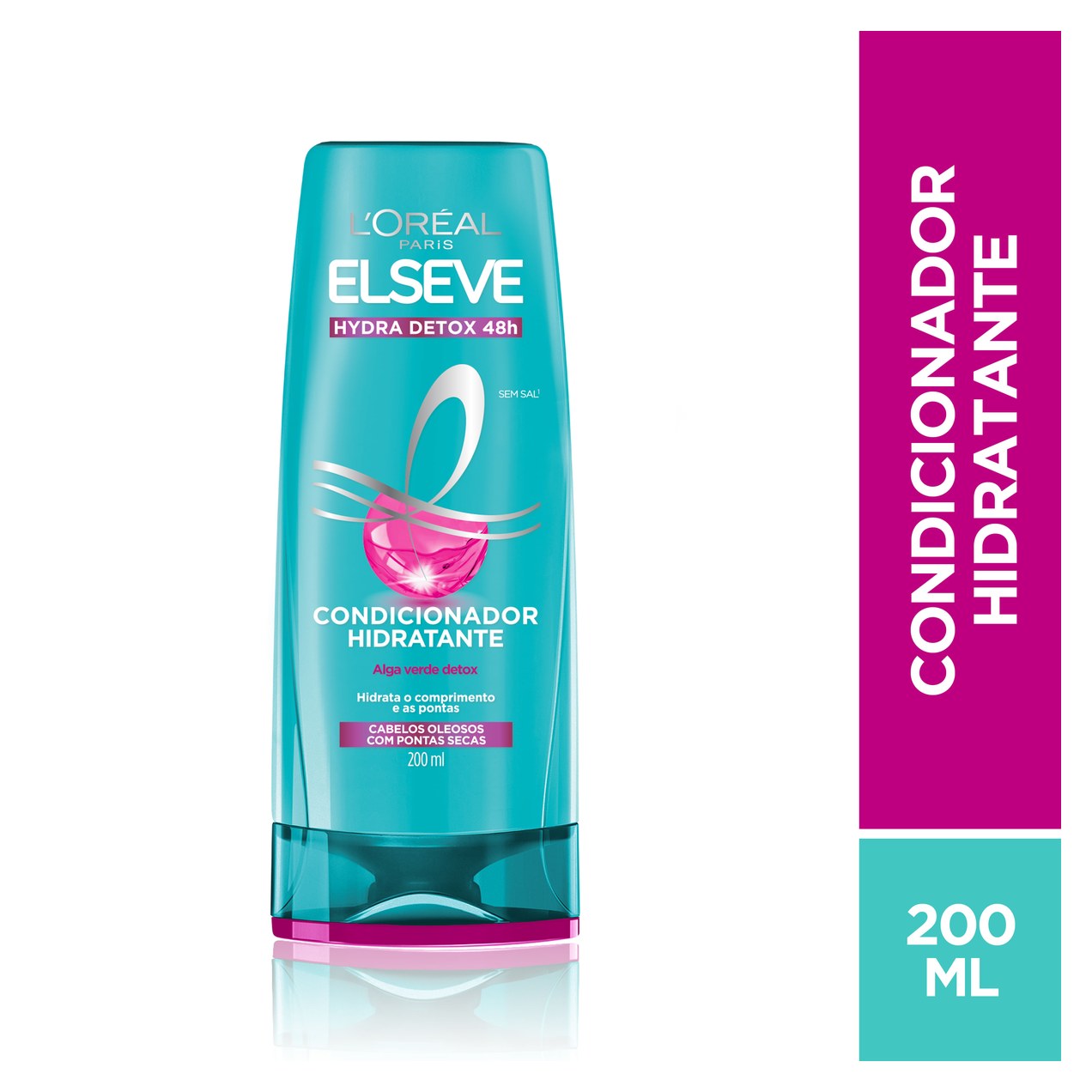 Condicionador Elseve Hydra Detox 48h Hidratante 200ml