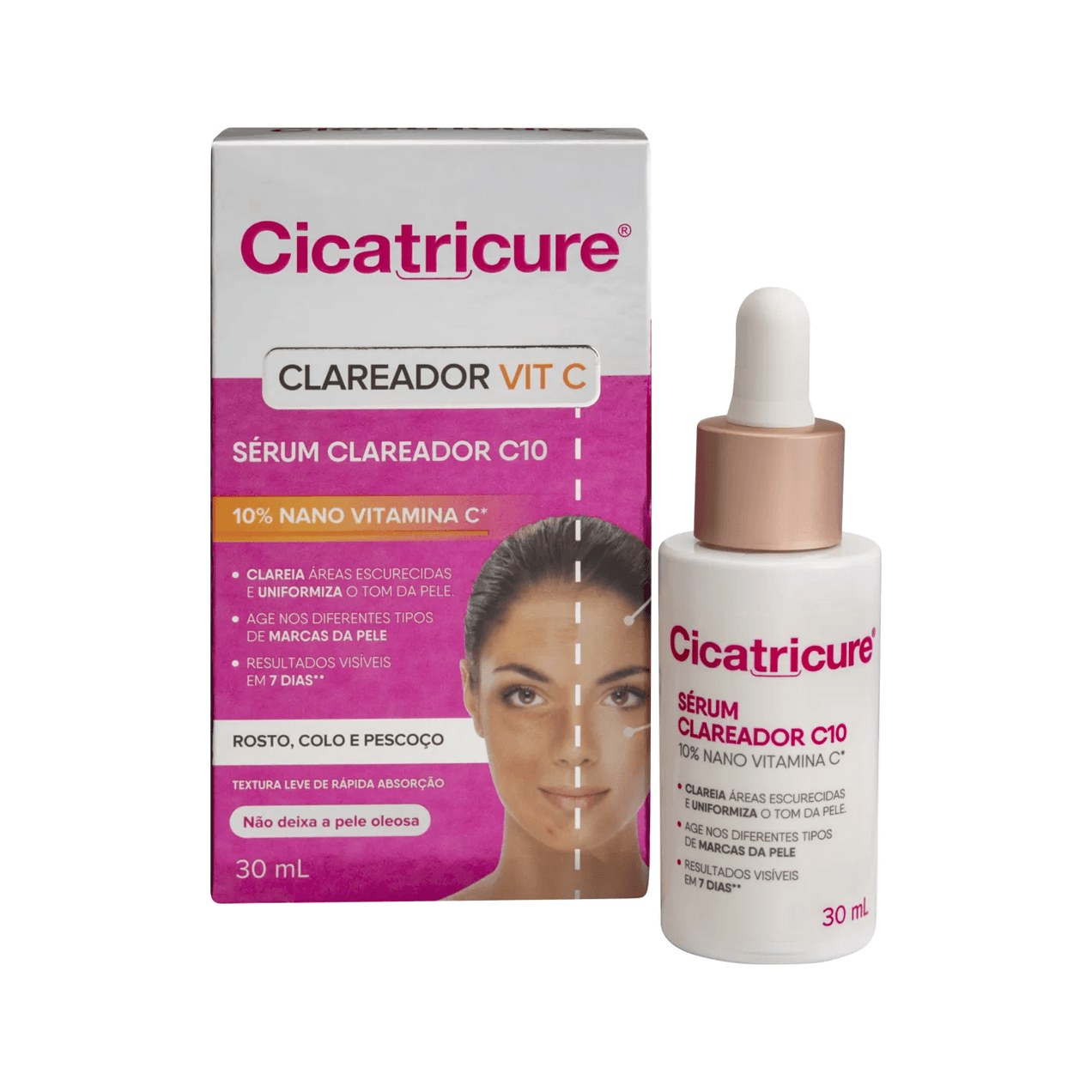 Sérum Facial Cicatricure Clareador com 10% de Vitamina C 30ml