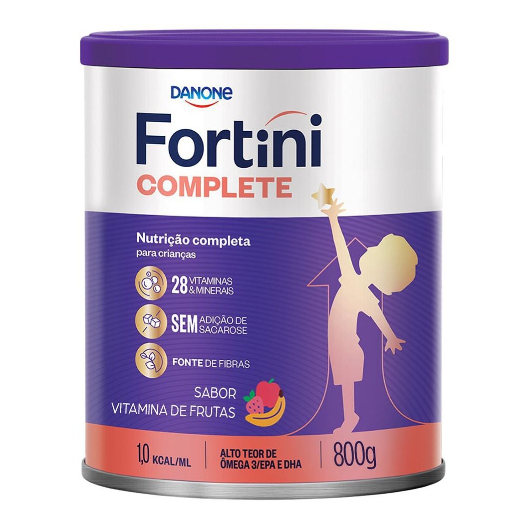 Suplemento Alimentar Infantil Fortini Complete Sabor Vitamina de Frutas 800g