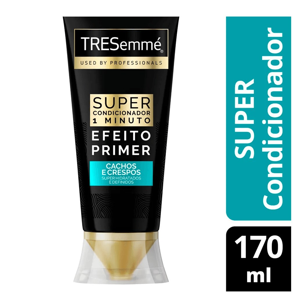 Super Condicionador TRESemmé 1 Minuto Efeito Prime Cachos e Crespos 170ml