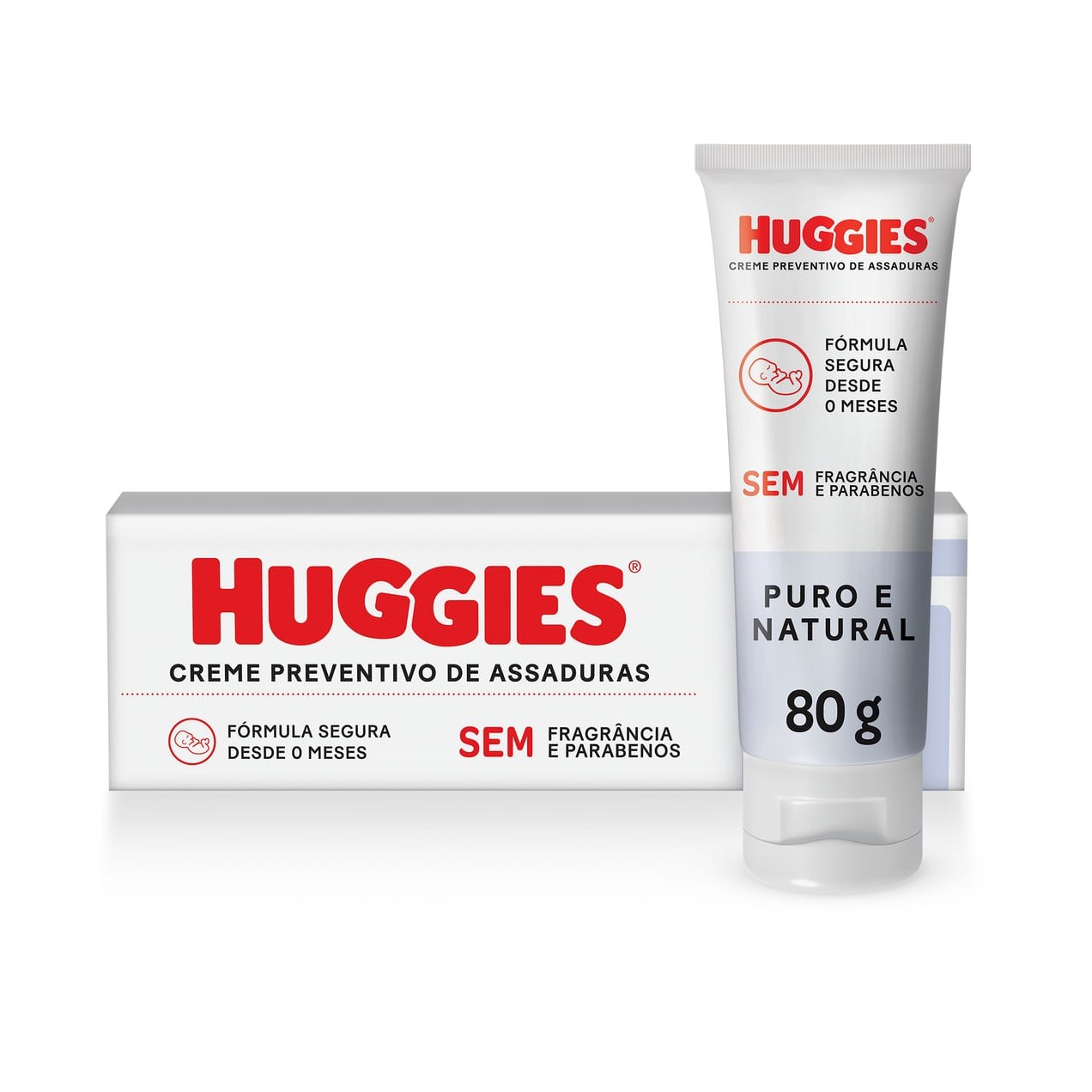 Creme de Assaduras Huggies Puro e Natural 80g