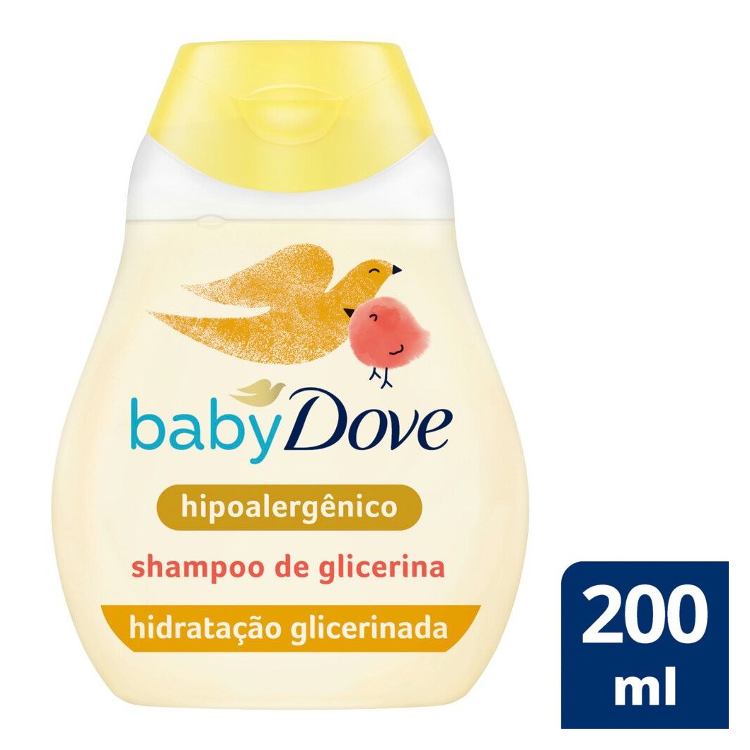 Shampoo Infantil Baby Dove Hidratação Glicerinada 200ml