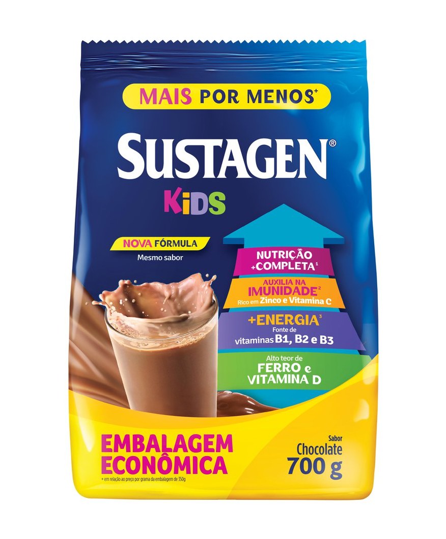 Complemento Alimentar Infantil Sustagen Kids Sabor Chocolate 700g