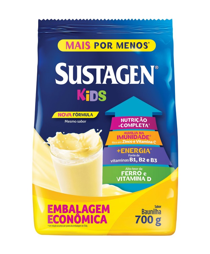Complemento Alimentar Infantil Sustagen Kids Sabor Baunilha 700g