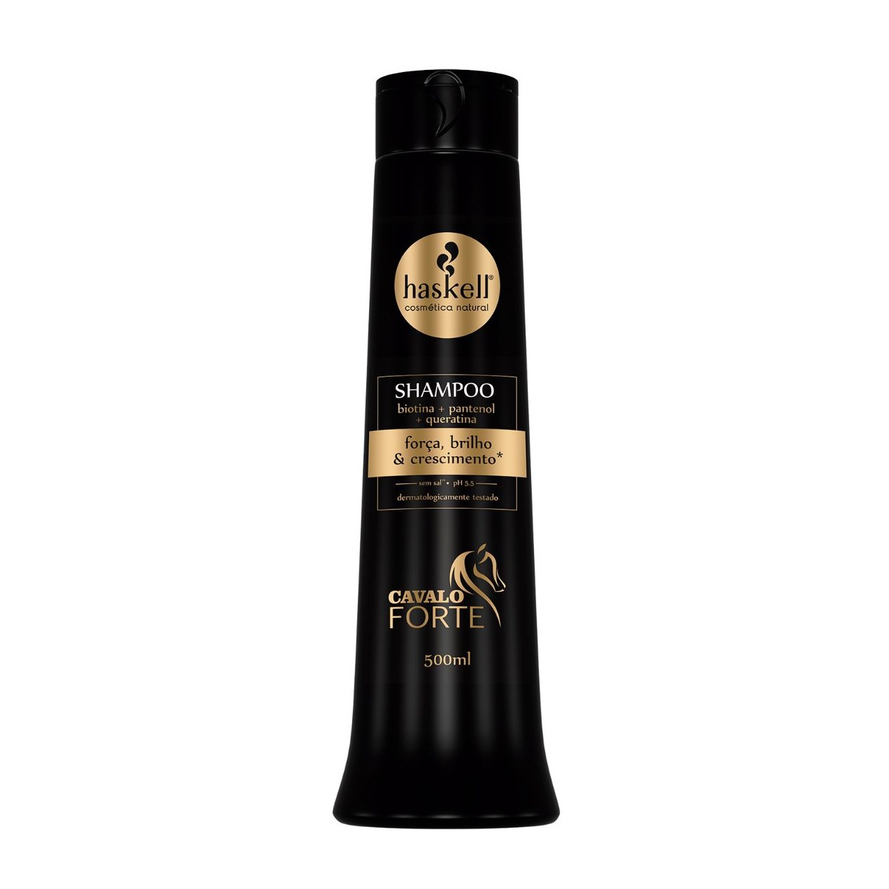 Shampoo Haskell Cavalo Forte Força, Brilho e Crescimento 500ml