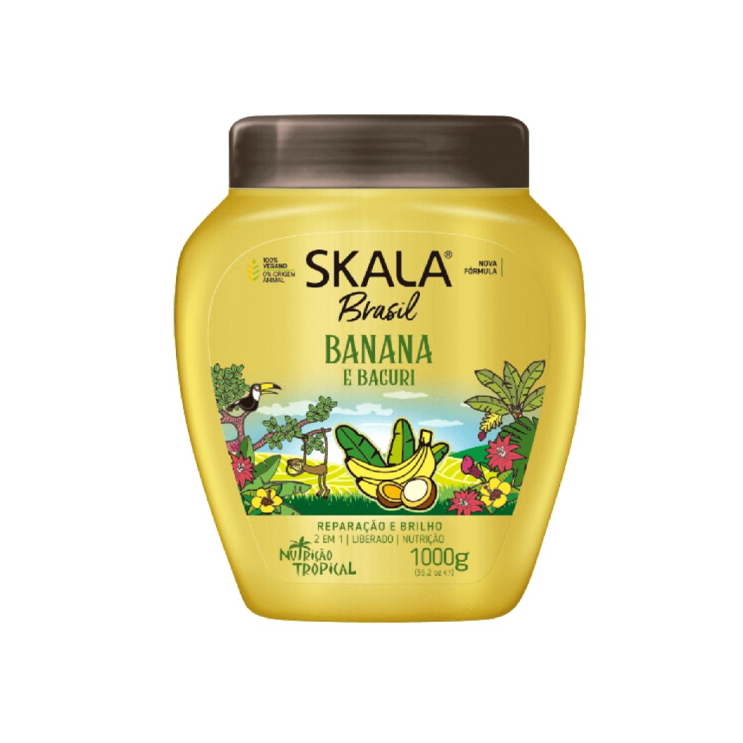 Creme de Tratamento Capilar Skala Brasil Banana e Bacuri 2 em 1 1kg
