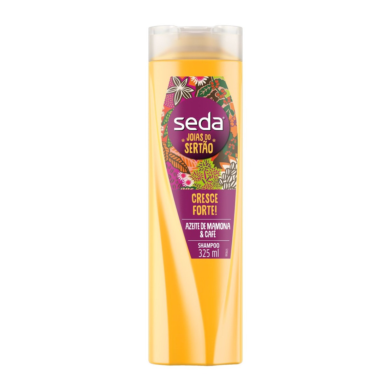 Shampoo Seda Joias do Sertão Cresce Forte! Azeite de Mamona + Café 325ml