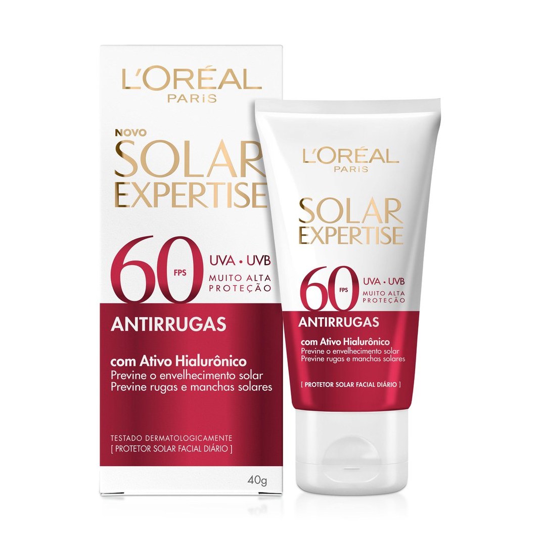 Protetor Solar Facial Solar Expertise Antirrugas FPS60 40g