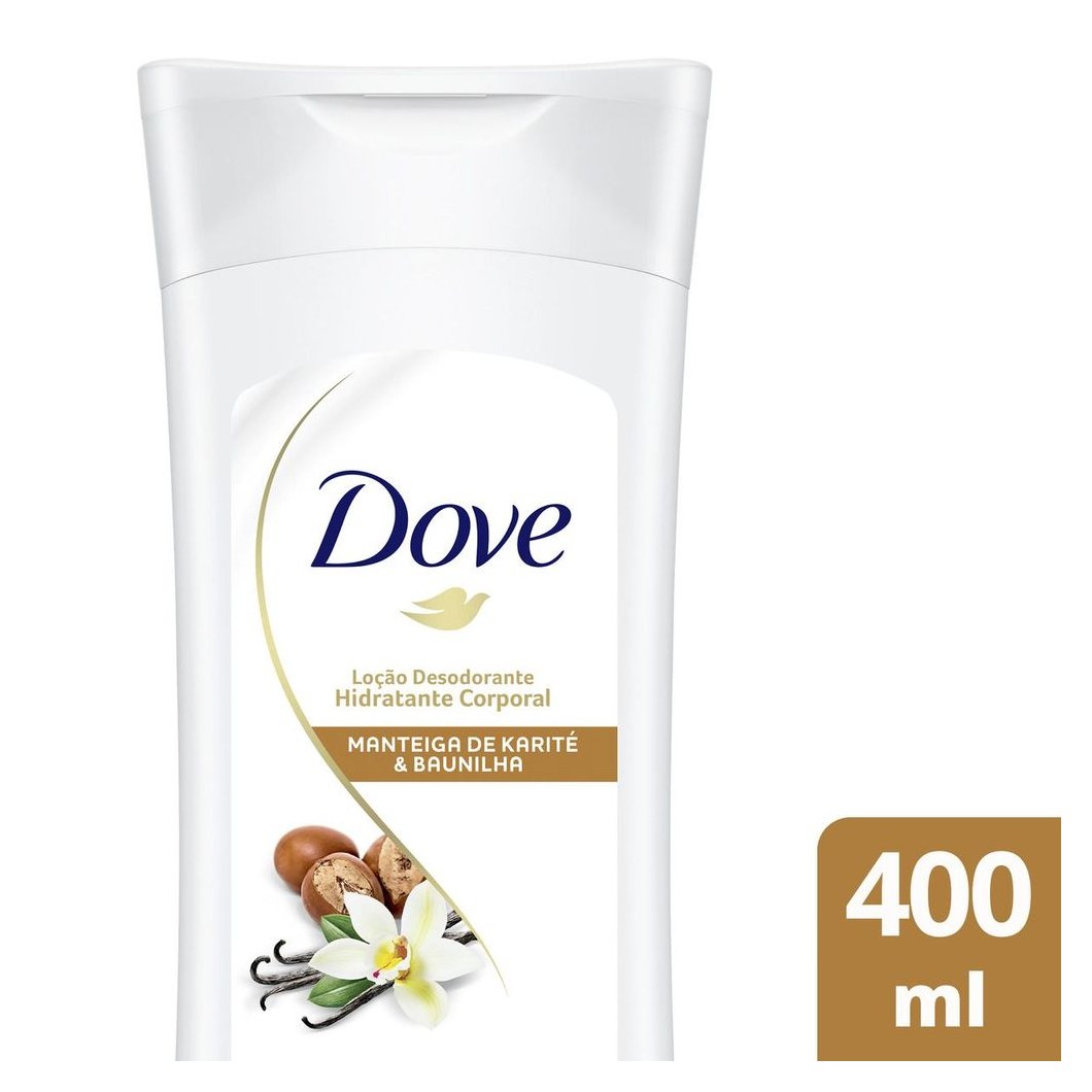 Loção Corporal Dove Nutrição Intensiva com Manteiga de Karité e Baunilha 400ml