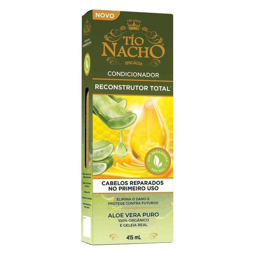 Condicionador Tío Nacho Reconstrutor Total 100% Orgânico 415ml