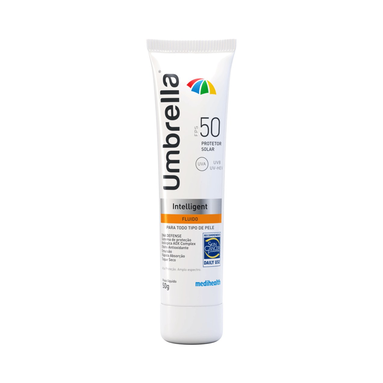Protetor Solar Facial Umbrella Intelligent Fluido FPS50 50g