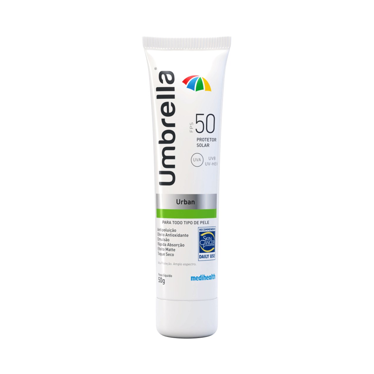 Umbrella Urban Antipoluição Para Todos Os Tipos De Pele Fps50 50g