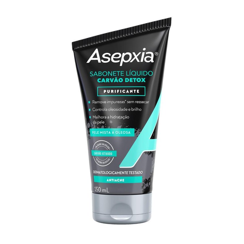 Sabonete Líquido Facial Asepxia Limpeza Profunda Antioleosidade Ácido Salicílico 2% 150ml