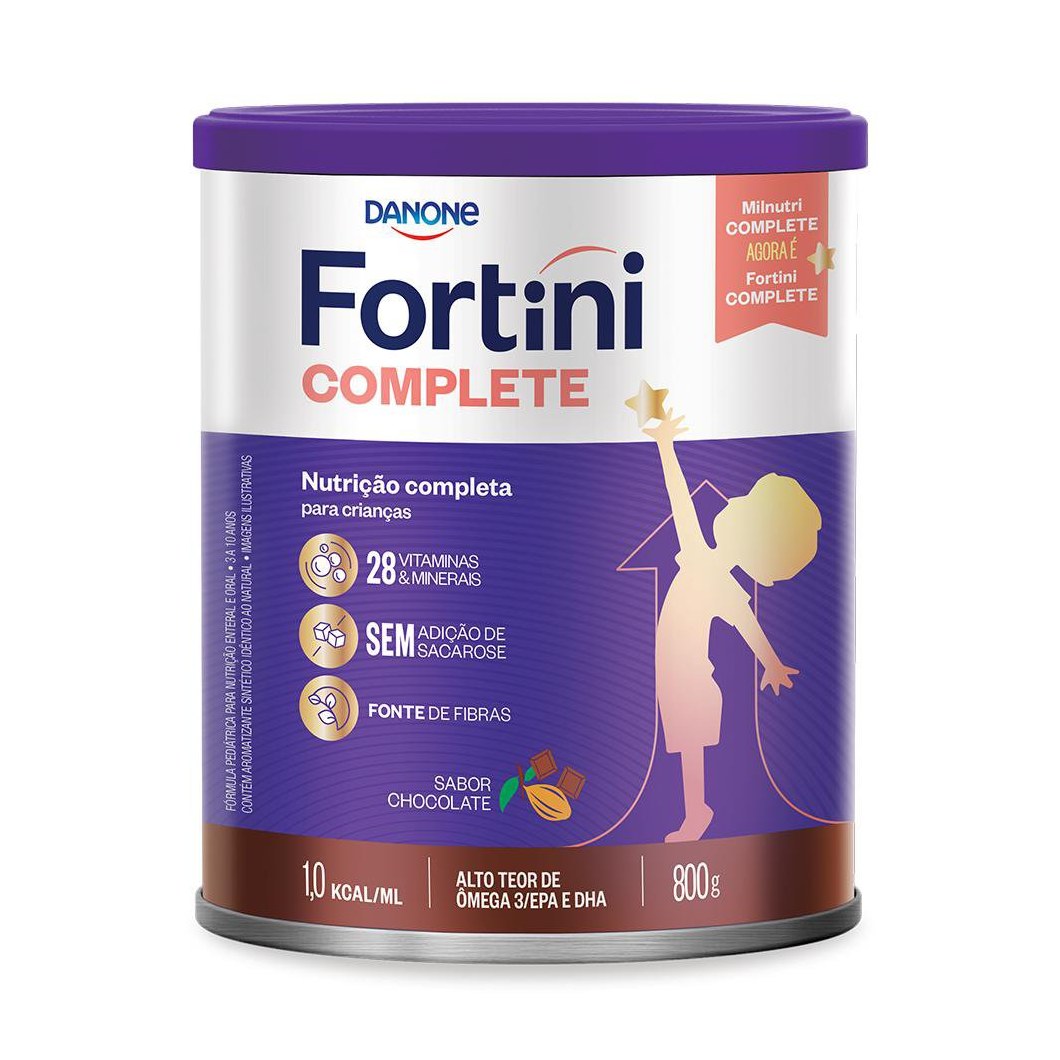 Suplemento Alimentar Infantil Fortini Complete Sabor Chocolate 800g