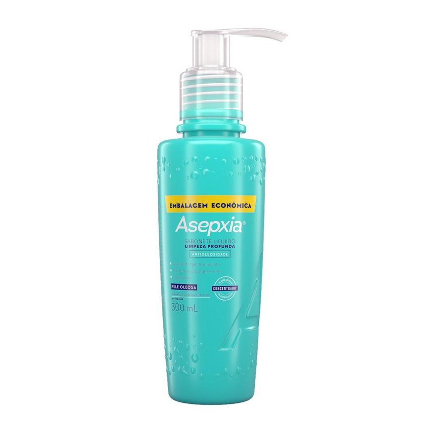 Sabonete Líquido Facial Asepxia Limpeza Profunda Antioleosidade Ácido Salicílico 2% 300ml