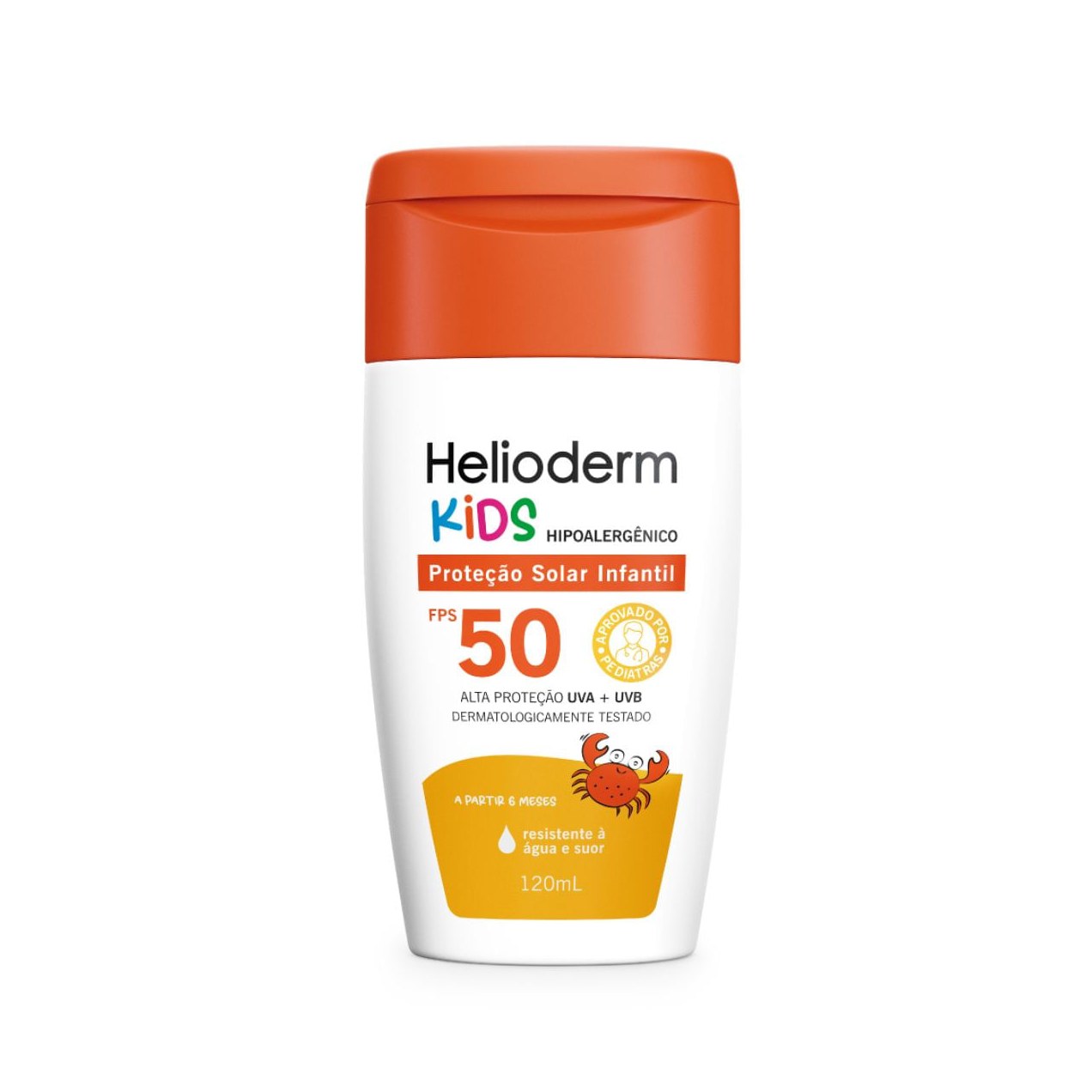 Protetor Solar Helioderm Suncare Kids FPS50 Resistente à Água 120ml