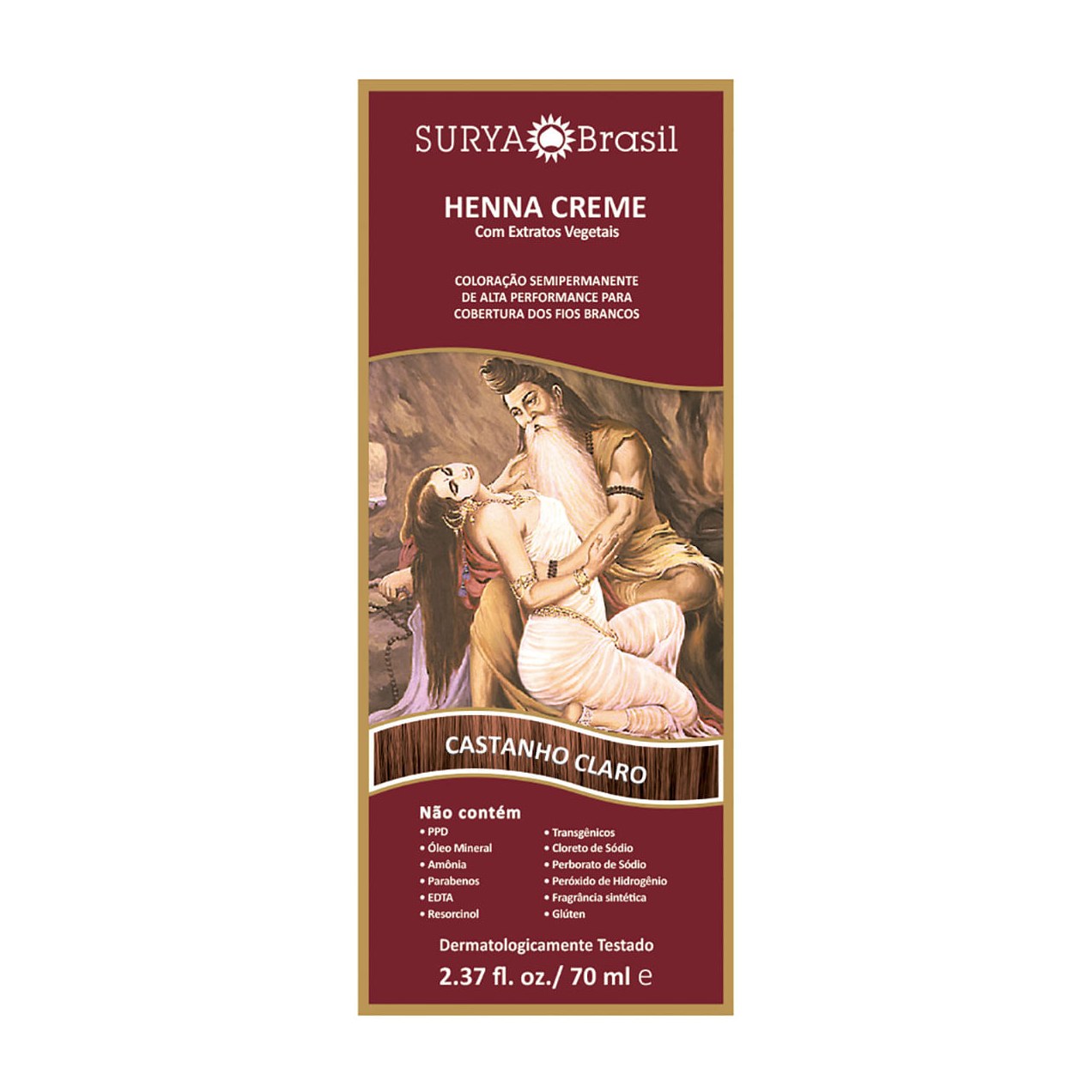 Tintura Henna Surya Castanho Claro 70ml